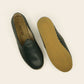 Men Shoes Handmade Green Leather Yemeni Rubber Sole