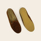 Womens Brown Suede Slip On Shoes - Nefes Shoes