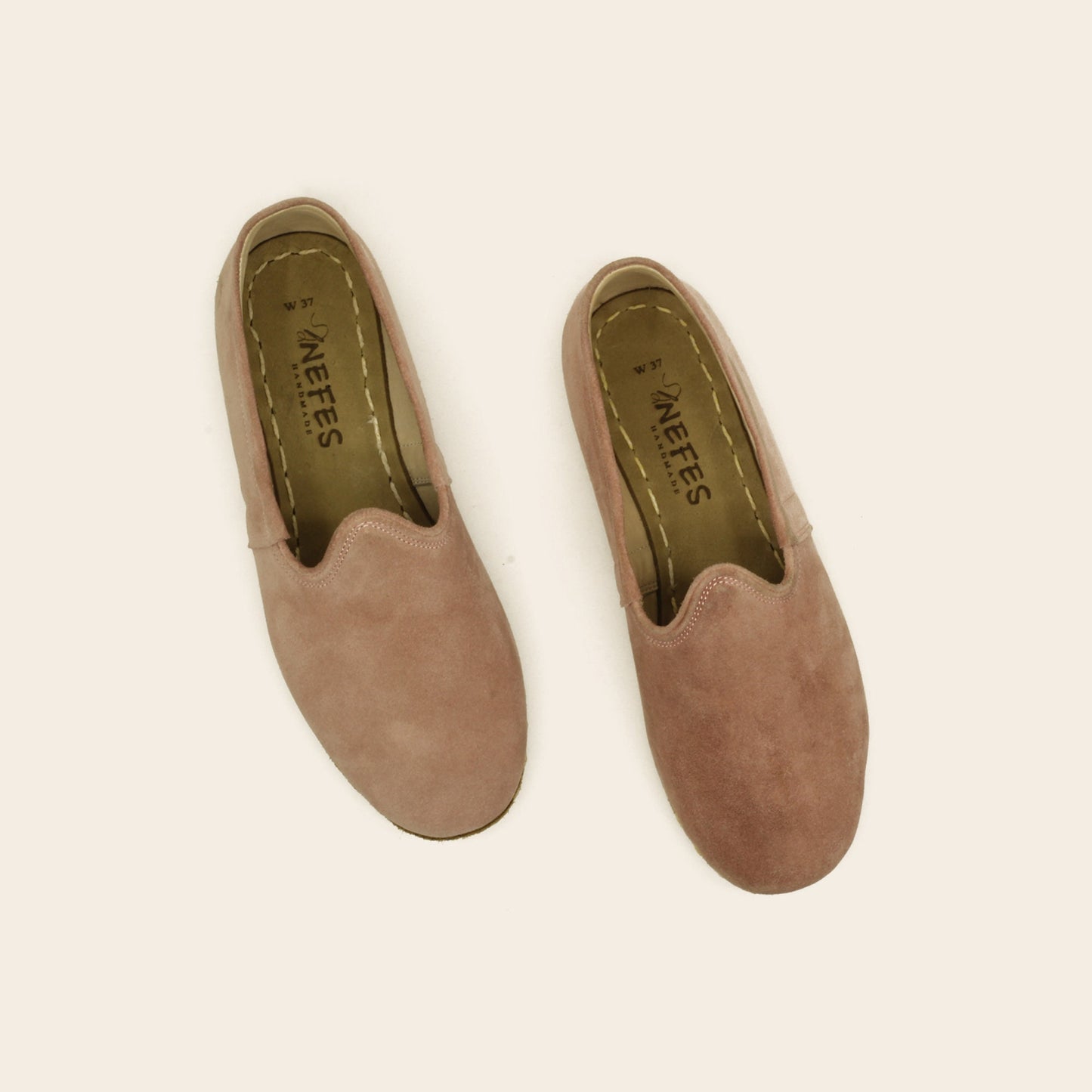 Pink Suede Loafers Womens - Nefes Shoes