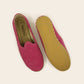 Women Shoes Handmade Pink Nubuck Leather Yemeni Rubber Sole - Nefes Shoes