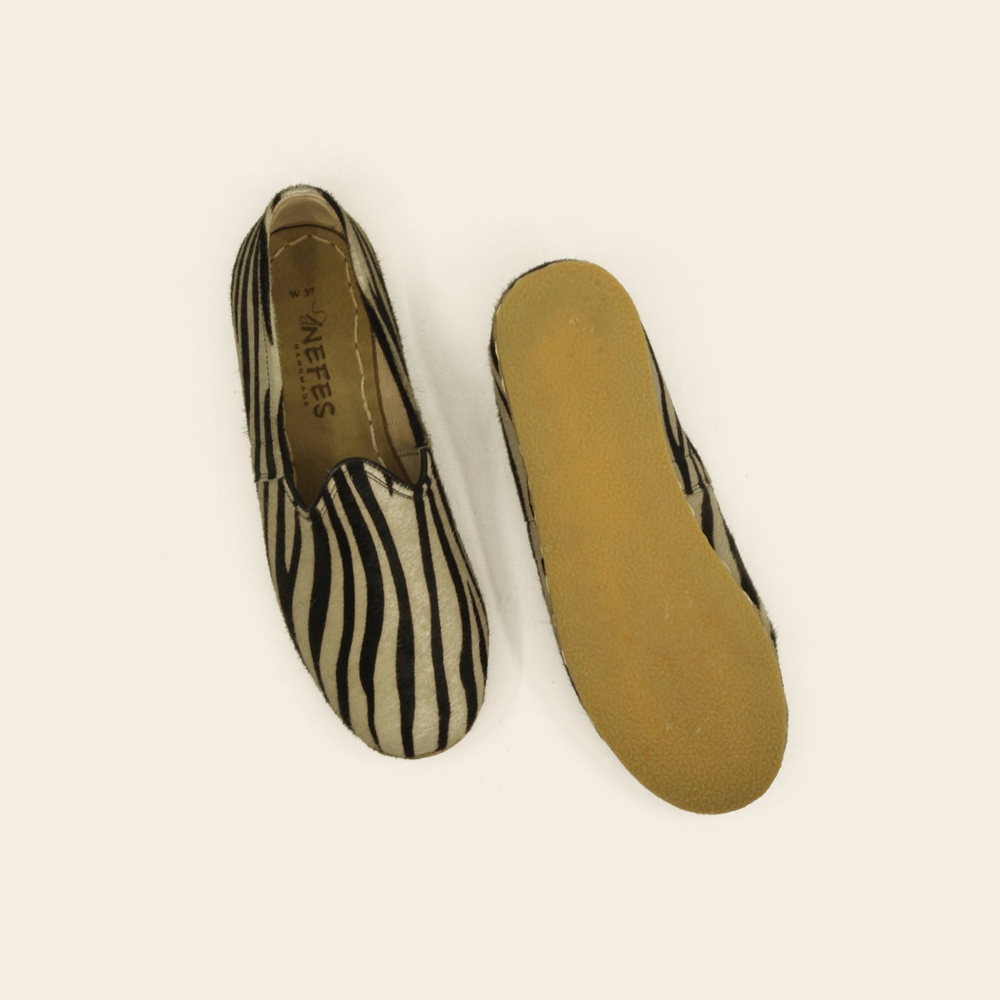 Zebra Print Womens Shoes Handmade - Nefes Shoes