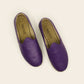 Men Shoes Handmade Dark Purple Leather Turkish Yemeni Rubber Sole