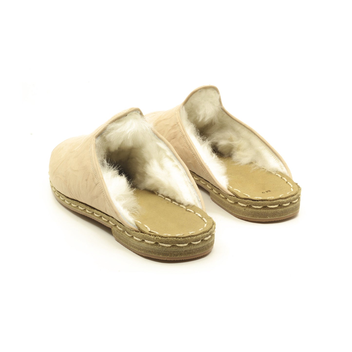 men's slippers handmade tuscan furry grey genuine leather outdoor spring summer – nefesshoes