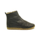 winter black leather men's boots for rainless days