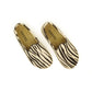 Zebra Stripe Slip-Ons Handmade Barefoot Shoes