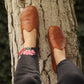 Women - Handmade - Barefoot - Leather Shoes, Classic- Antique Brown