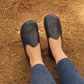 Women - Handmade - Barefoot - Leather Shoes, Classic- Navy Blue
