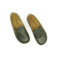 Toledo Green Leather Loafer for Men - Wide Toe Box, Zero Drop Slip-On Barefoot Shoes