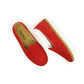 Women Shoes Handmade Red Nubuck Leather Yemeni Rubber Sole