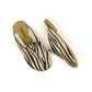 Zebra Fur Slippers Barefoot For Woman - Nefes Shoes