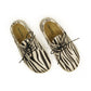 Handmade Zebra Barefoot Laced Shoes for Women