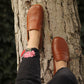 Women - Handmade - Barefoot - Leather Shoes, Modern - Antique Brown