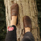 Women - Handmade - Barefoot - Leather Shoes, Modern - Crazy Brown