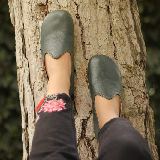 Barefoot Green Shoes Women's-Nefes Shoes