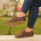 Lace-up Crazy Brown Calfskin Barefoot Shoes for Ladies | Zero Drop with Buffalo Leather Sole