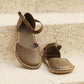 Women Sandals – Barefoot - Handmade – All Genuine Leather - Olive Green